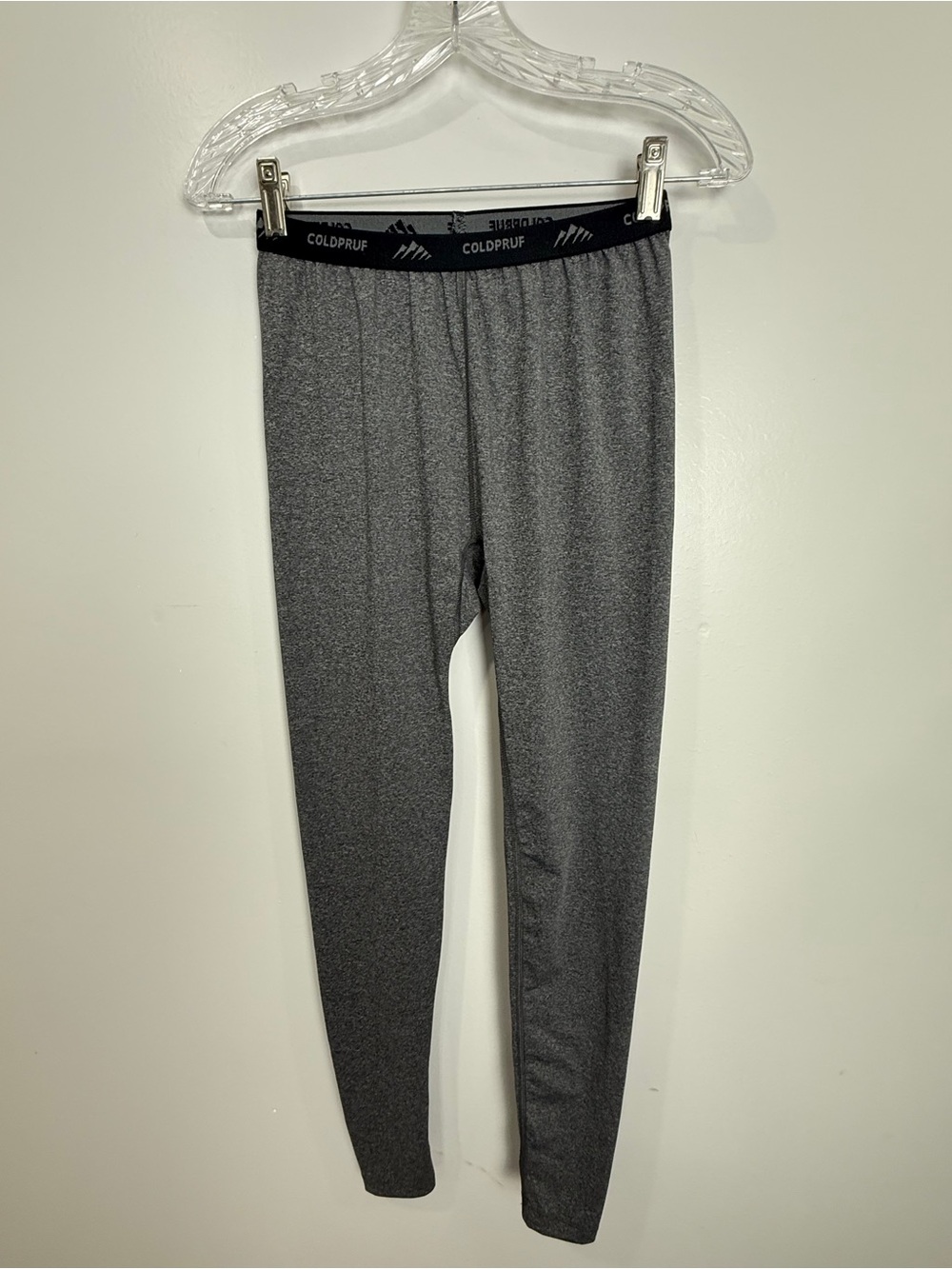 Men's Gray Thermal Leggings - Lightweight Stretch